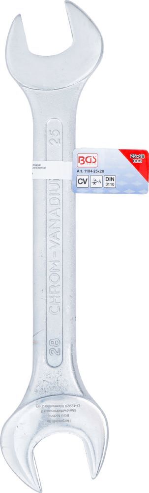 BGS Doppel Maulschlüssel 25 x 28 mm Produktbild BGS Doppel Maulschlüssel 25 x 28 mm bild 4