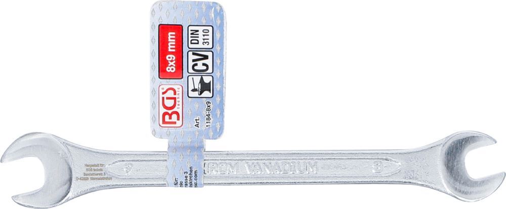 BGS Doppel Maulschlüssel 8 x 9 mm Produktbild BGS Doppel Maulschlüssel 8 x 9 mm bild 4