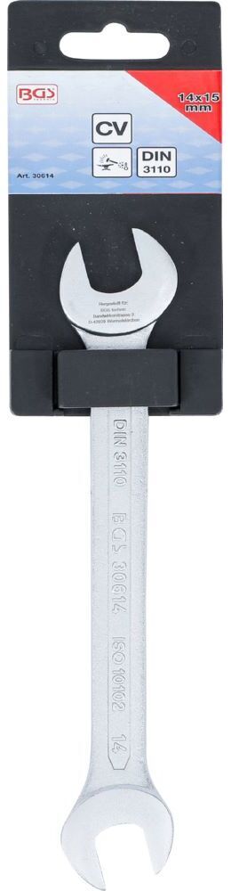 BGS Doppel Maulschlüssel 14 x 15 mm Produktbild BGS Doppel Maulschlüssel 14 x 15 mm bild 4