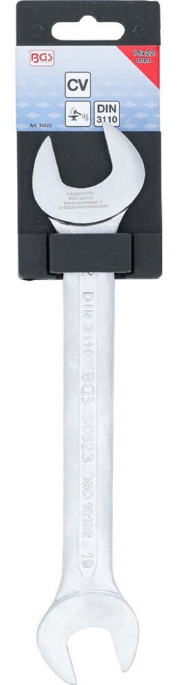 BGS Doppel Maulschlüssel 19 x 22 mm Produktbild BGS Doppel Maulschlüssel 19 x 22 mm bild 4