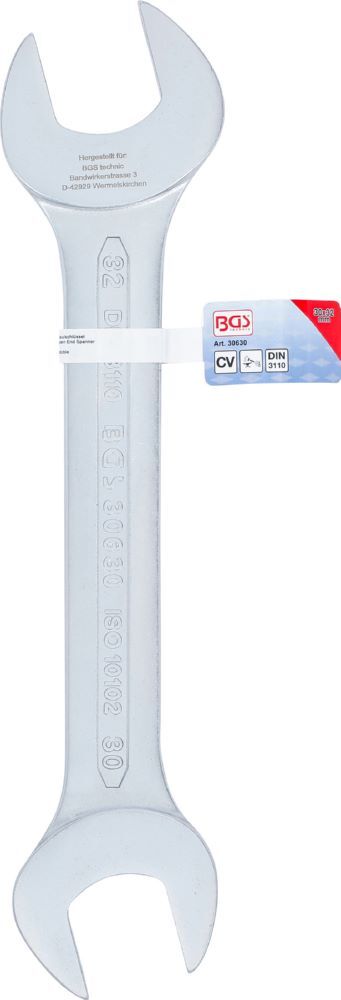 BGS Doppel Maulschlüssel 30 x 32 mm Produktbild BGS Doppel Maulschlüssel 30 x 32 mm bild 4