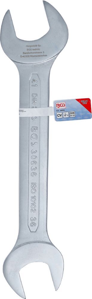 BGS Doppel Maulschlüssel 36 x 41 mm Produktbild BGS Doppel Maulschlüssel 36 x 41 mm bild 4