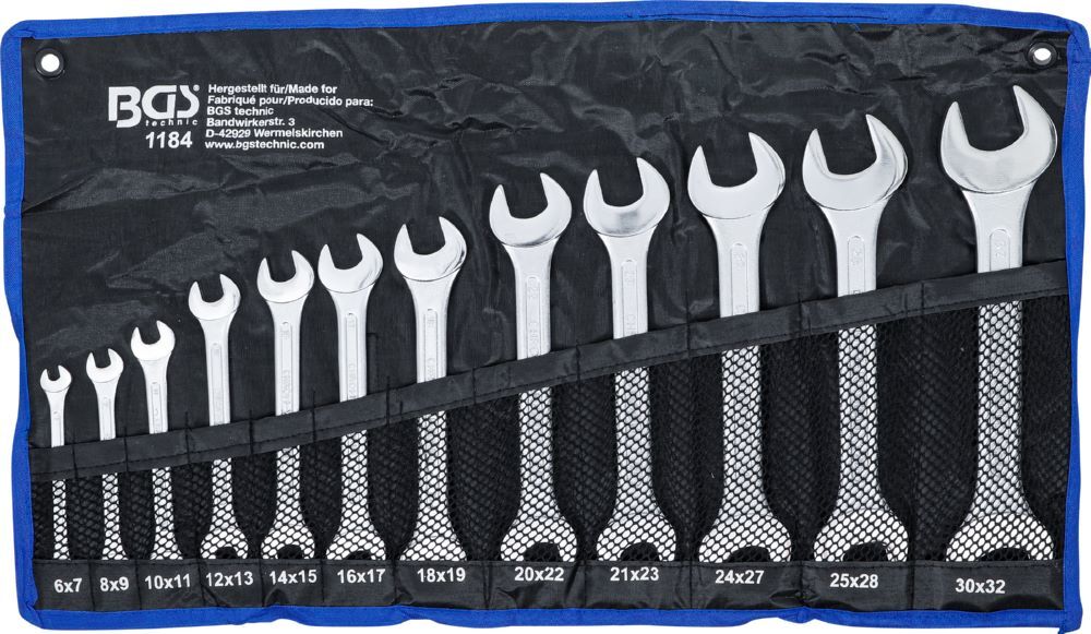 BGS Doppel Maulschlüssel Satz 6 x 7 - 30 x 32 mm 12 teilig Produktbild BGS Doppel Maulschlüssel Satz 6 x 7 - 30 x 32 mm 12 teilig bild 5