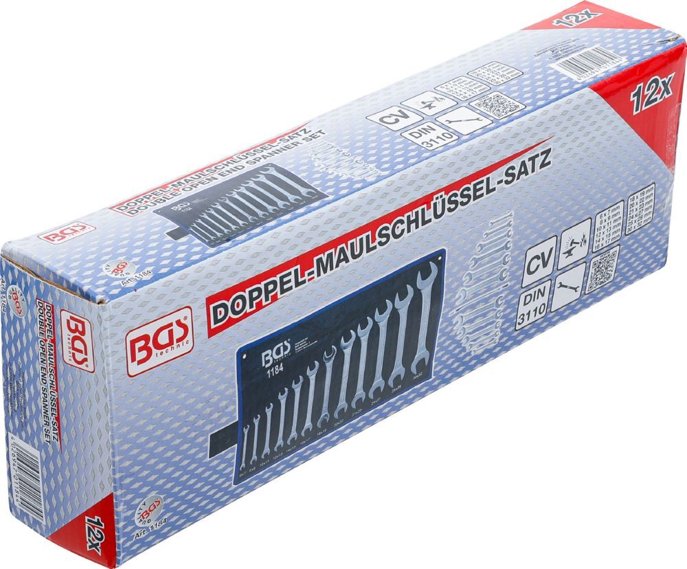 BGS Doppel Maulschlüssel Satz 6 x 7 - 30 x 32 mm 12 teilig Produktbild BGS Doppel Maulschlüssel Satz 6 x 7 - 30 x 32 mm 12 teilig bild 6