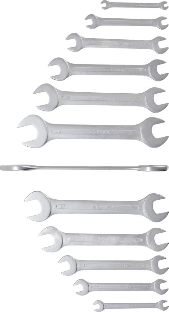 BGS Doppel Maulschlüssel Satz 6 - 32 mm 12 teilig Produktbild BGS Doppel Maulschlüssel Satz 6 - 32 mm 12 teilig bild 2