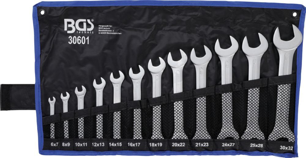 BGS Doppel Maulschlüssel Satz 6 - 32 mm 12 teilig Produktbild BGS Doppel Maulschlüssel Satz 6 - 32 mm 12 teilig bild 4