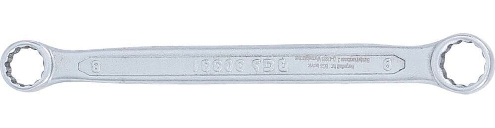 BGS Doppel Ringschlüssel 8 x 9 mm extra flach Produktbild BGS Doppel Ringschlüssel 8 x 9 mm extra flach bild 4