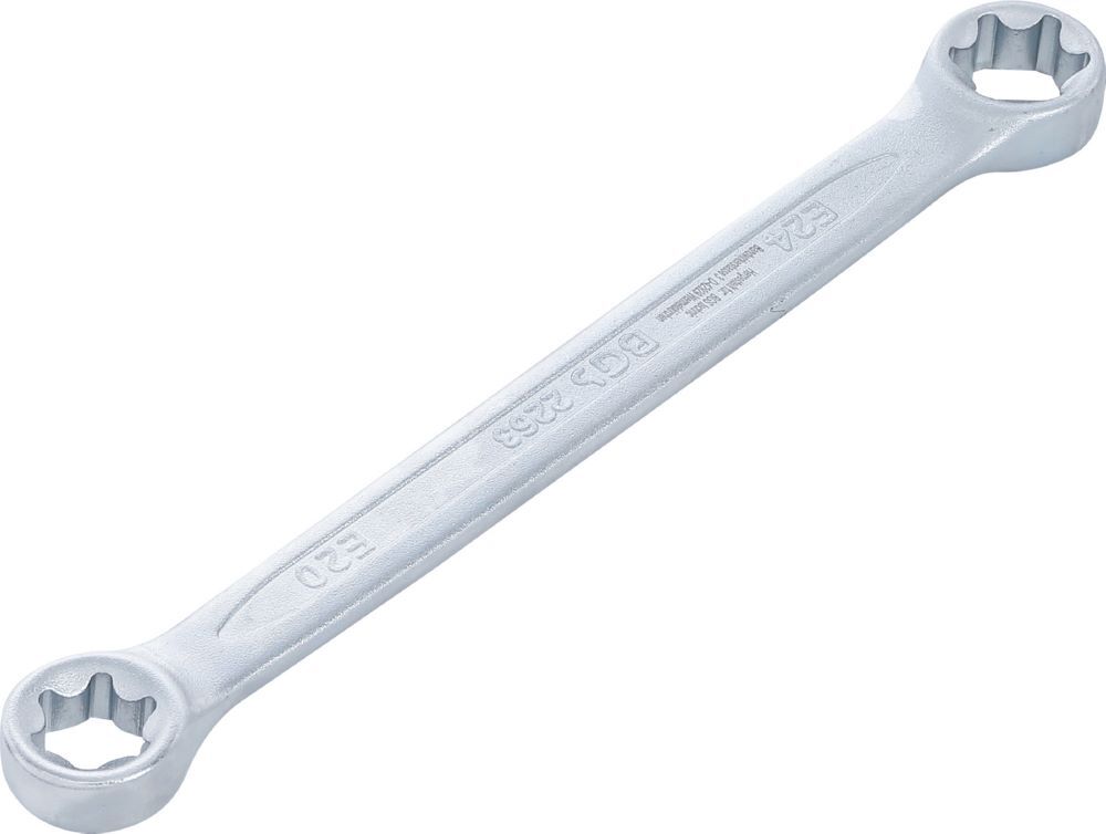 BGS Doppel Ringschlüssel E20 x E24 mit E-Profil-Ringköpfen Produktbild BGS Doppel Ringschlüssel E20 x E24 mit E-Profil-Ringköpfen