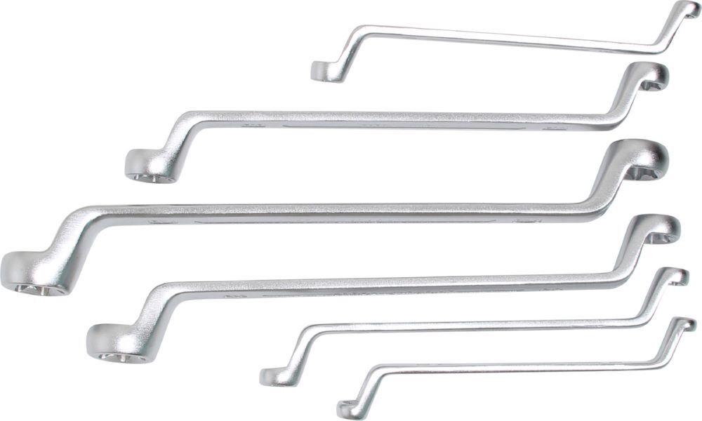 BGS Doppel Ringschlüssel Satz E6 - E24 6 teilig mit E-Profil-Ringköpfen gekröpft