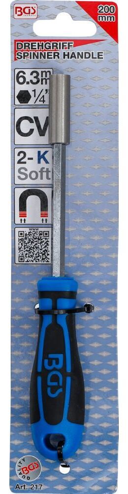 Produktbild Drehgriff für Bits Abtrieb Innensechskant 6,3 mm 1/4 Zoll 200 mm bild 3