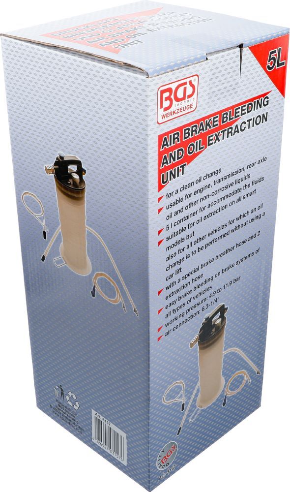 BGS Druckluft Bremsenentlüfter und Ölabsauggerät Produktbild BGS Druckluft Bremsenentlüfter und Ölabsauggerät bild 5