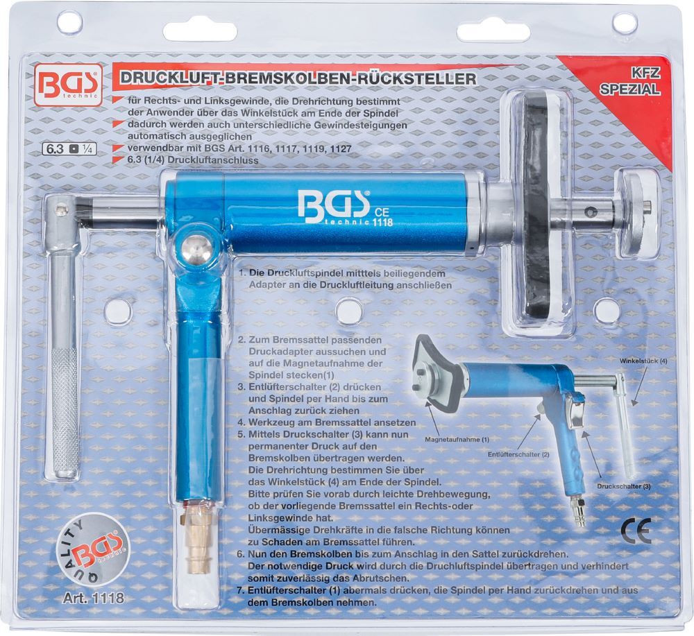 BGS Druckluft Bremskolben Rücksteller Produktbild BGS Druckluft Bremskolben Rücksteller bild 6
