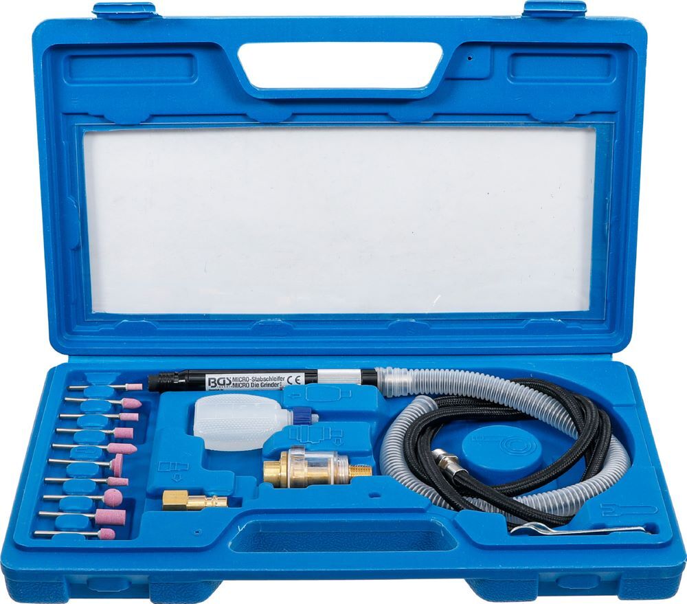 BGS Druckluft Micro Stabschleifer Satz 17 teilig Produktbild BGS Druckluft Micro Stabschleifer Satz 17 teilig