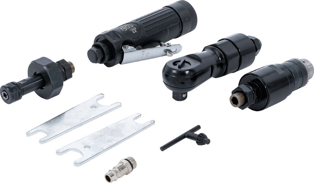 BGS Druckluft Multiwerkzeug mit 3 auswechselbaren Arbeitsköpfen Produktbild BGS Druckluft Multiwerkzeug mit 3 auswechselbaren Arbeitsköpfen
