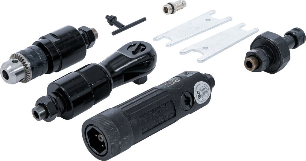 BGS Druckluft Multiwerkzeug mit 3 auswechselbaren Arbeitsköpfen Produktbild BGS Druckluft Multiwerkzeug mit 3 auswechselbaren Arbeitsköpfen bild 2