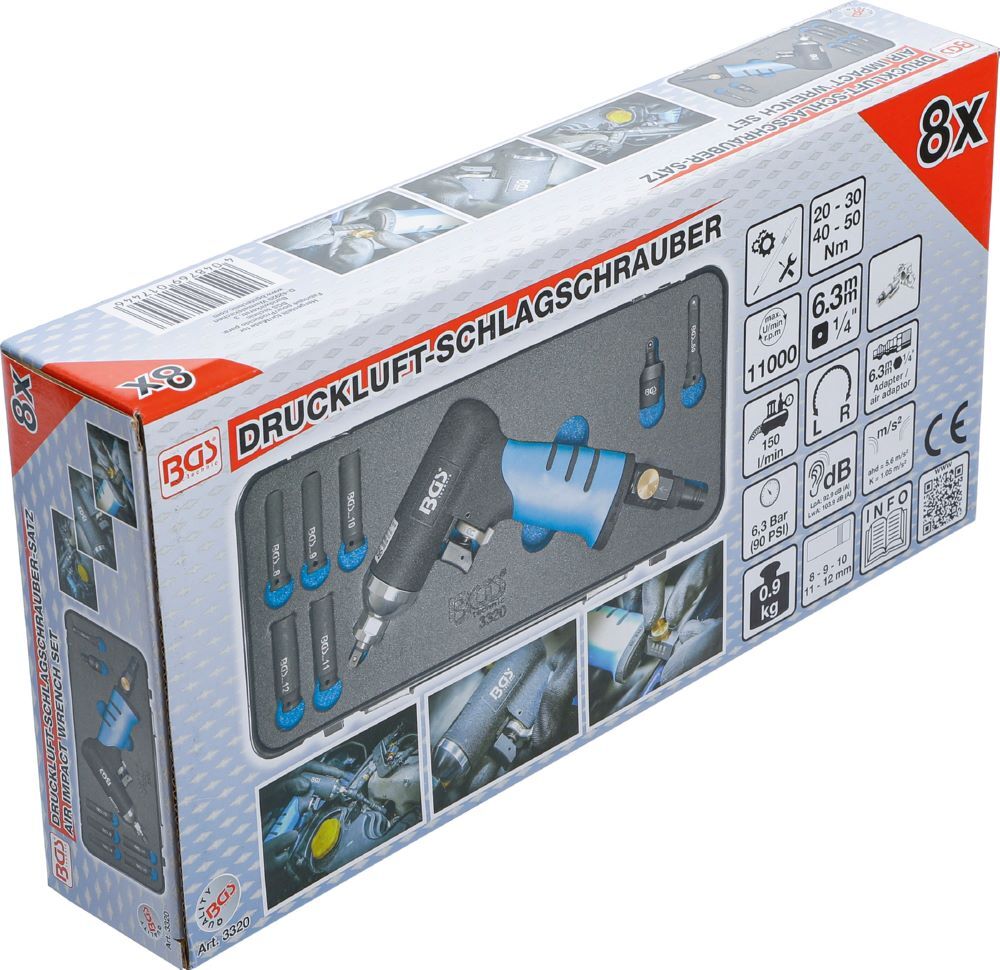 BGS Druckluft Schlagschrauber für Glühkerzen 6,2 bar BGS Druckluft Schlagschrauber für Glühkerzen 6,2 bar