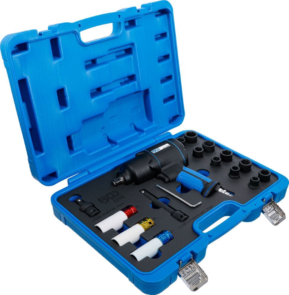 BGS Druckluft Schlagschrauber Satz 12,5 mm 1/2 Zoll 1200 N BGS Druckluft Schlagschrauber Satz 12,5 mm 1/2 Zoll 1200 N