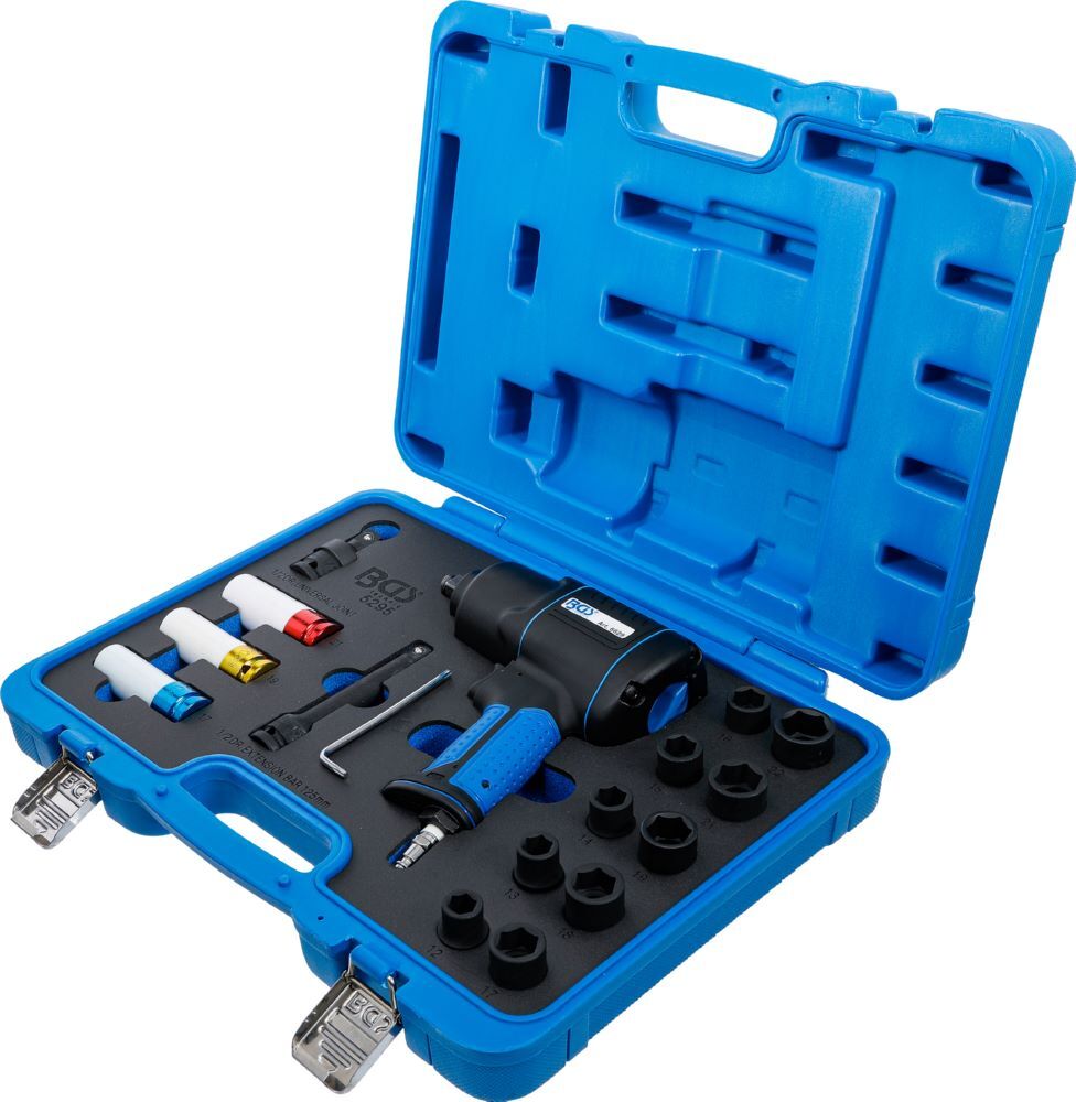 BGS Druckluft Schlagschrauber Satz 12,5 mm 1/2 Zoll 1200 N BGS Druckluft Schlagschrauber Satz 12,5 mm 1/2 Zoll 1200 N