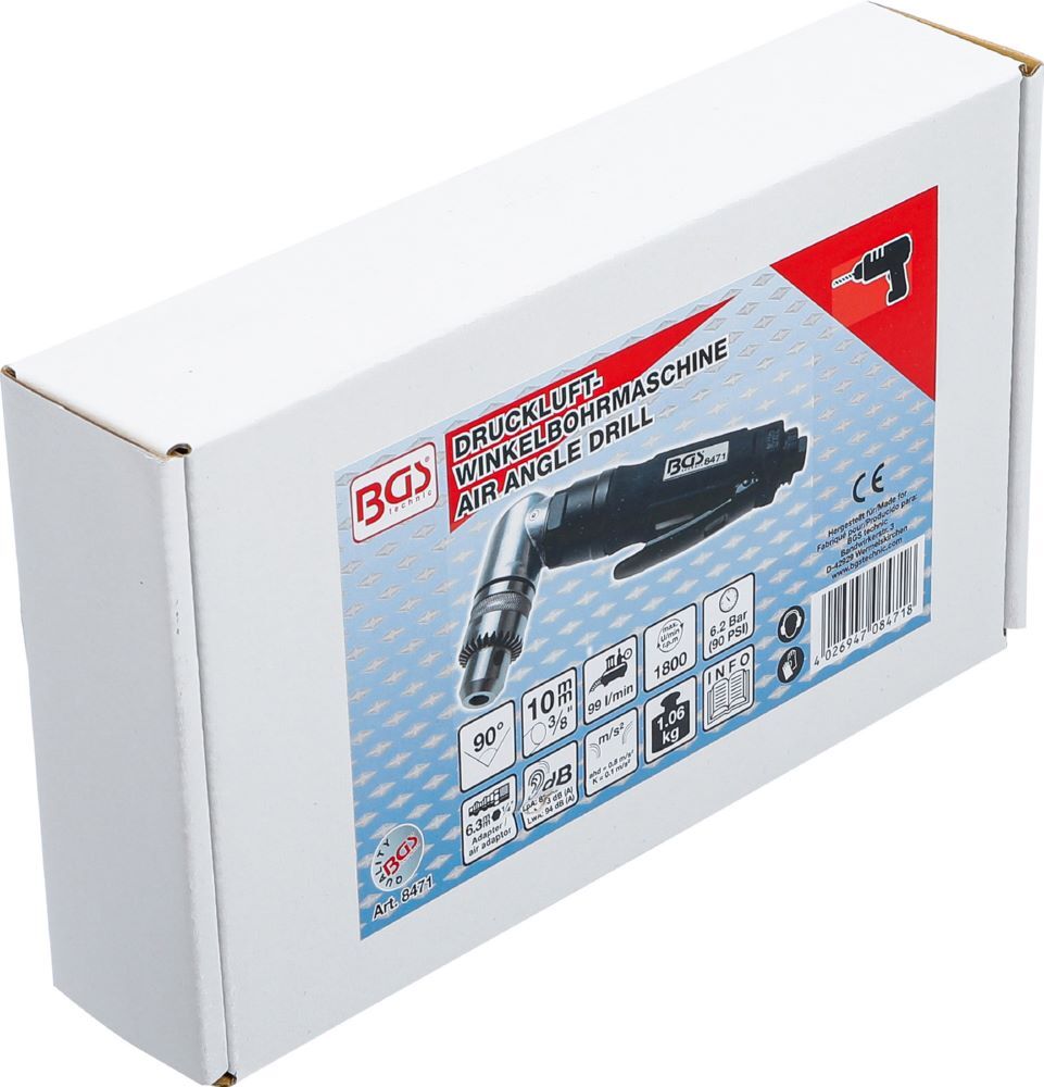 BGS Druckluft Winkelbohrmaschine 6,2 bar 1800 U/min Produktbild BGS Druckluft Winkelbohrmaschine 6,2 bar 1800 U/min bild 4