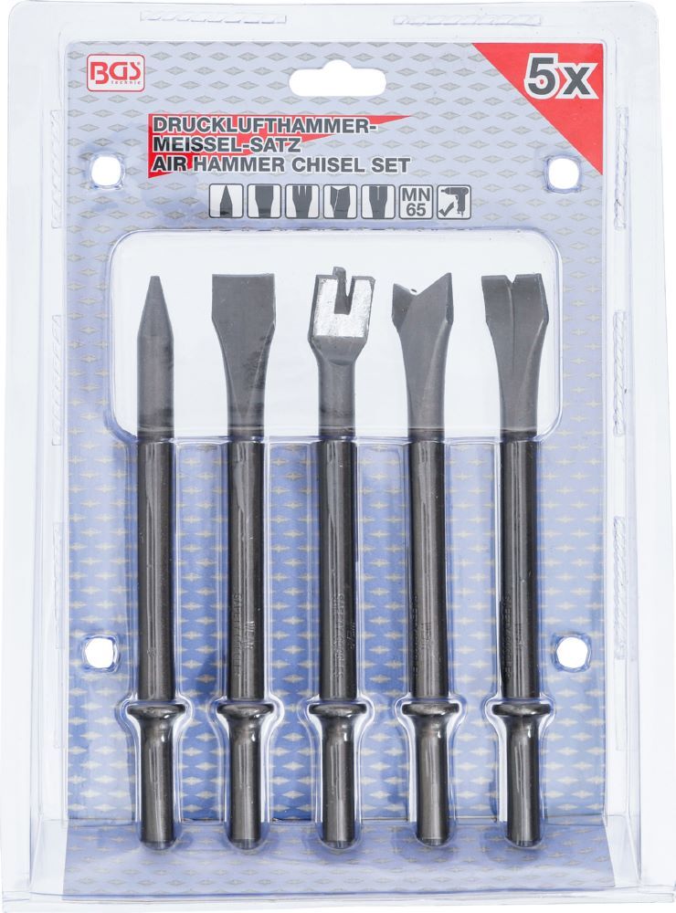 Produktbild Drucklufthammer Meißel Satz 5 teilig bild 4