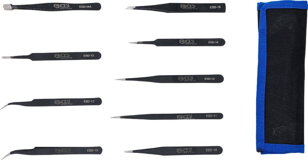 Produktbild Edelstahl Pinzetten Satz 9 teilig bild 4