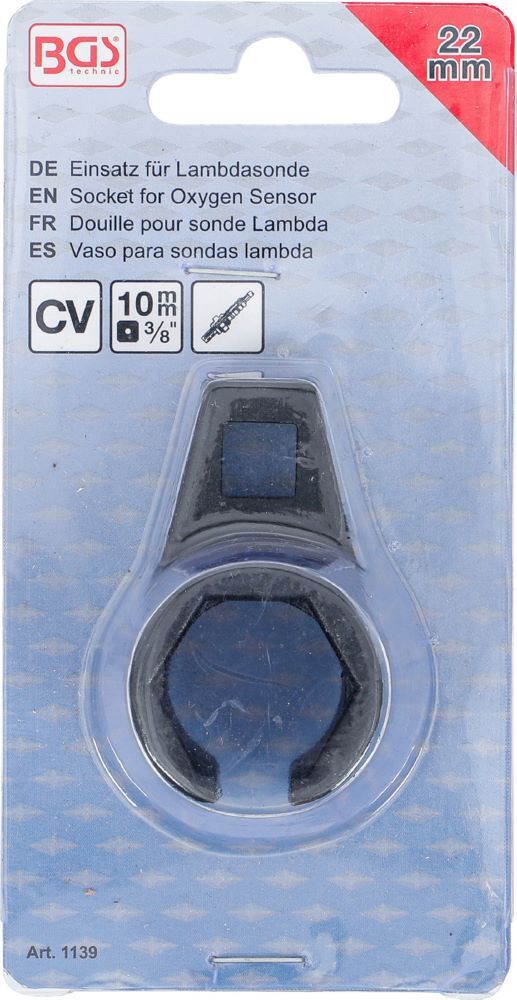 BGS Einsatz für Lambdasonde Antrieb Innenvierkant 10 mm 3/8 Zoll 22 mm Produktbild BGS Einsatz für Lambdasonde Antrieb Innenvierkant 10 mm 3/8 Zoll 22 mm bild 4