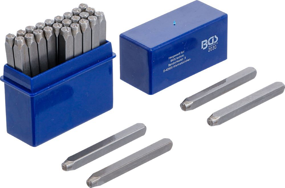 BGS Einschlagbuchstaben 3 mm Produktbild BGS Einschlagbuchstaben 3 mm