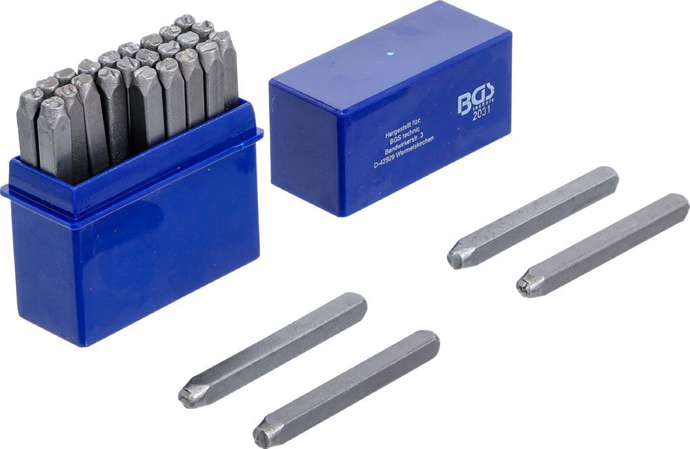 BGS Einschlagbuchstaben 4 mm Produktbild BGS Einschlagbuchstaben 4 mm