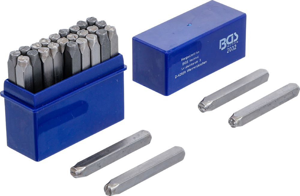 BGS Einschlagbuchstaben 5 mm Produktbild BGS Einschlagbuchstaben 5 mm