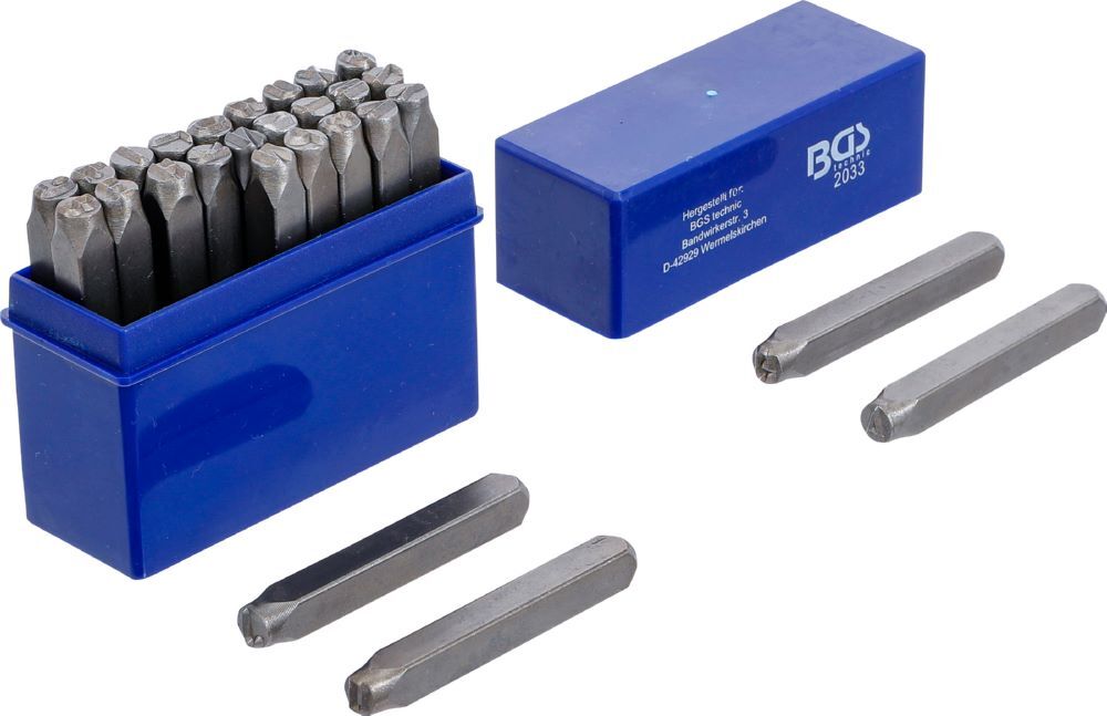 BGS Einschlagbuchstaben 6 mm Produktbild BGS Einschlagbuchstaben 6 mm