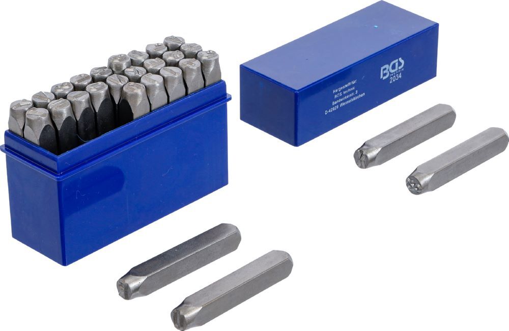 BGS Einschlagbuchstaben 8 mm Produktbild BGS Einschlagbuchstaben 8 mm