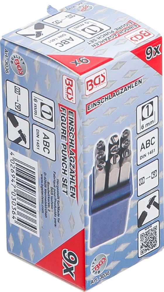 BGS Einschlagzahlen 6 mm Produktbild BGS Einschlagzahlen 6 mm bild 5