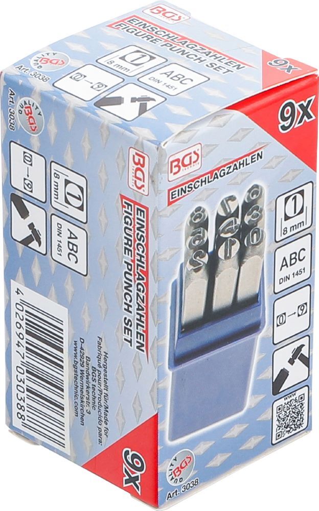 BGS Einschlagzahlen 8 mm Produktbild BGS Einschlagzahlen 8 mm bild 5