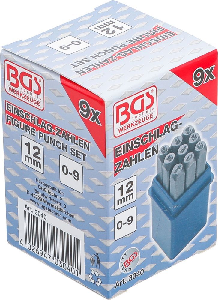 BGS Einschlagzahlen 12 mm Produktbild BGS Einschlagzahlen 12 mm bild 5
