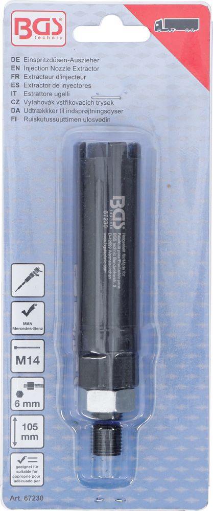 BGS Einspritzdüsen Auszieher für MAN, Mercedes-Benz Vierzahn Produktbild BGS Einspritzdüsen Auszieher für MAN, Mercedes-Benz Vierzahn bild 6