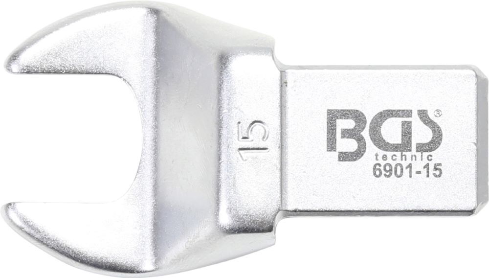 BGS Einsteck Maulschlüssel 15 mm Aufnahme 14 x 18 mm Produktbild BGS Einsteck Maulschlüssel 15 mm Aufnahme 14 x 18 mm