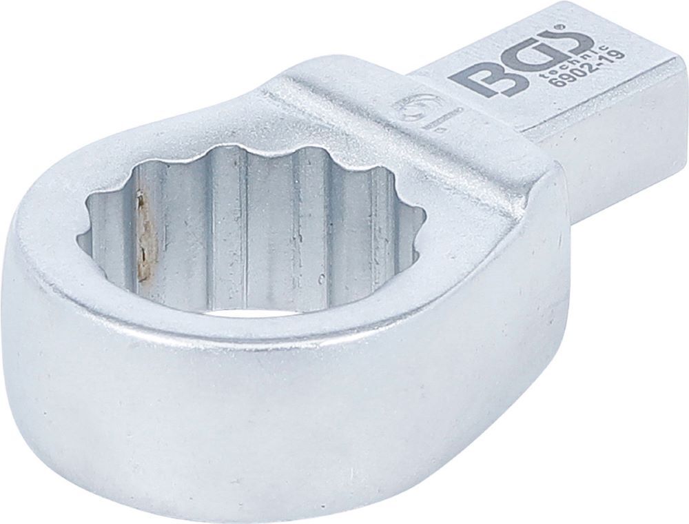 BGS Einsteck Ringschlüssel 19 mm Aufnahme 9 x 12 mm Produktbild BGS Einsteck Ringschlüssel 19 mm Aufnahme 9 x 12 mm