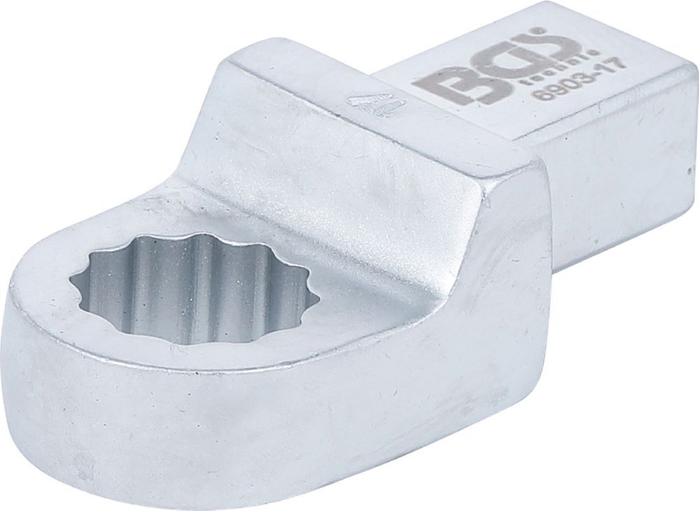 BGS Einsteck Ringschlüssel 17 mm Aufnahme 14 x 18 mm Produktbild BGS Einsteck Ringschlüssel 17 mm Aufnahme 14 x 18 mm