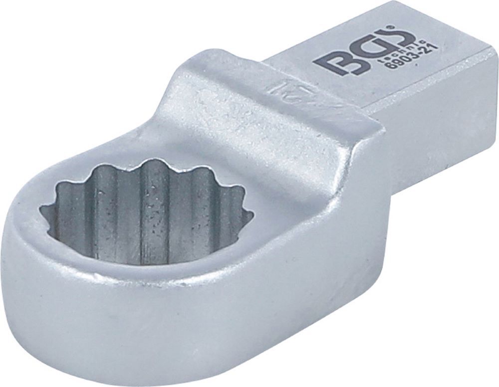 BGS Einsteck Ringschlüssel 21 mm Aufnahme 14 x 18 mm Produktbild BGS Einsteck Ringschlüssel 21 mm Aufnahme 14 x 18 mm