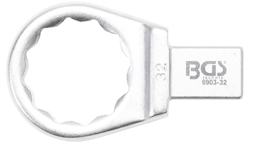 BGS Einsteck Ringschlüssel 32 mm Aufnahme 14 x 18 mm Produktbild BGS Einsteck Ringschlüssel 32 mm Aufnahme 14 x 18 mm
