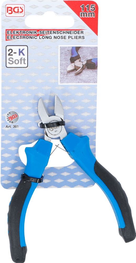 BGS Elektronik Seitenschneider mit Feder 115 mm Produktbild BGS Elektronik Seitenschneider mit Feder 115 mm bild 5