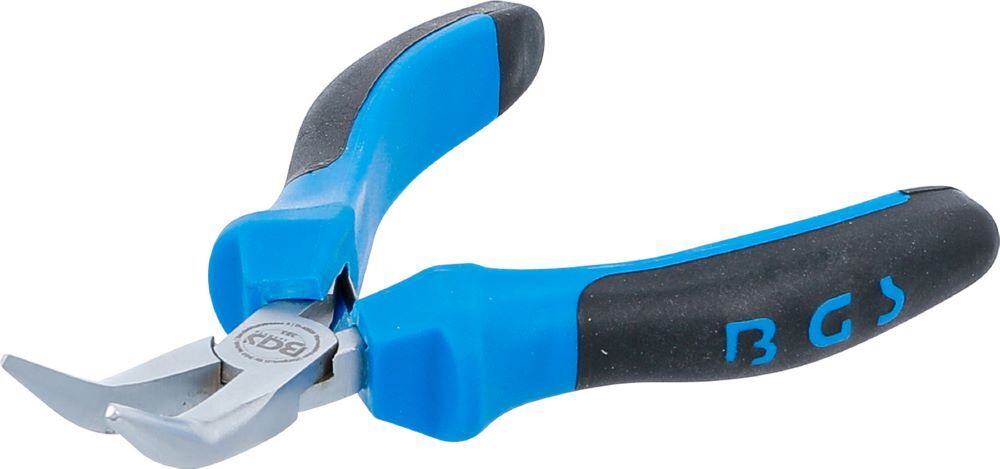 BGS Elektronik Spitzzange gebogen mit Feder 138 mm Produktbild BGS Elektronik Spitzzange gebogen mit Feder 138 mm bild 2