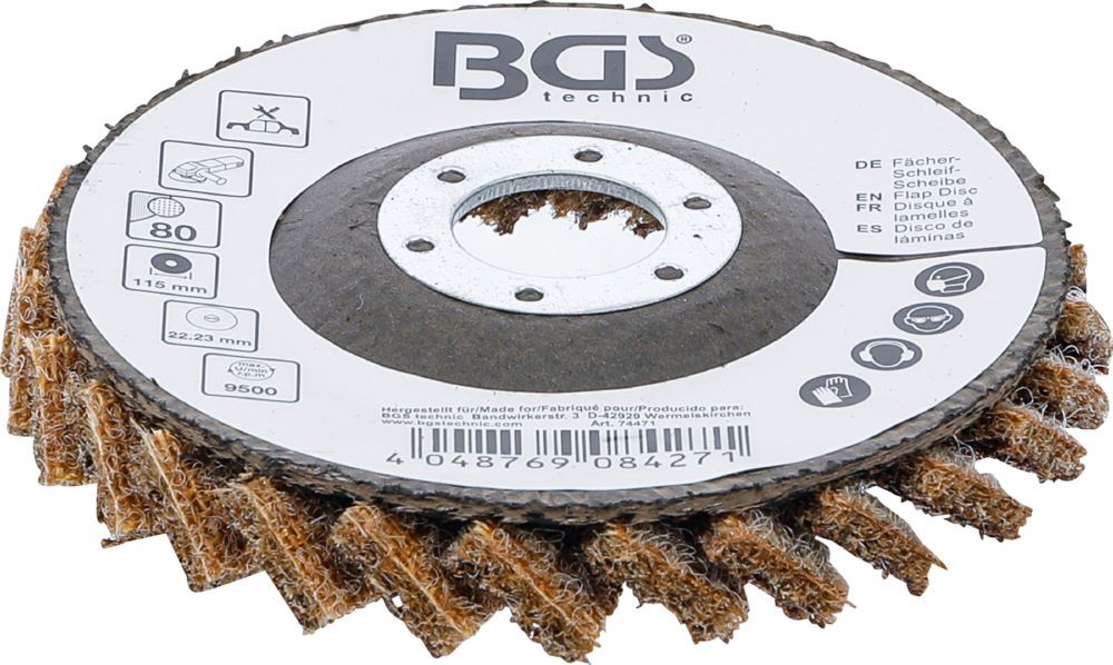 Produktbild Fächer Schleif Scheibe Vlies Durchmesser 115 mm Körnung 80 bild 3