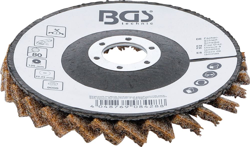 Produktbild Fächer Schleif Scheibe Vlies Durchmesser 125 mm Körnung 80 bild 3