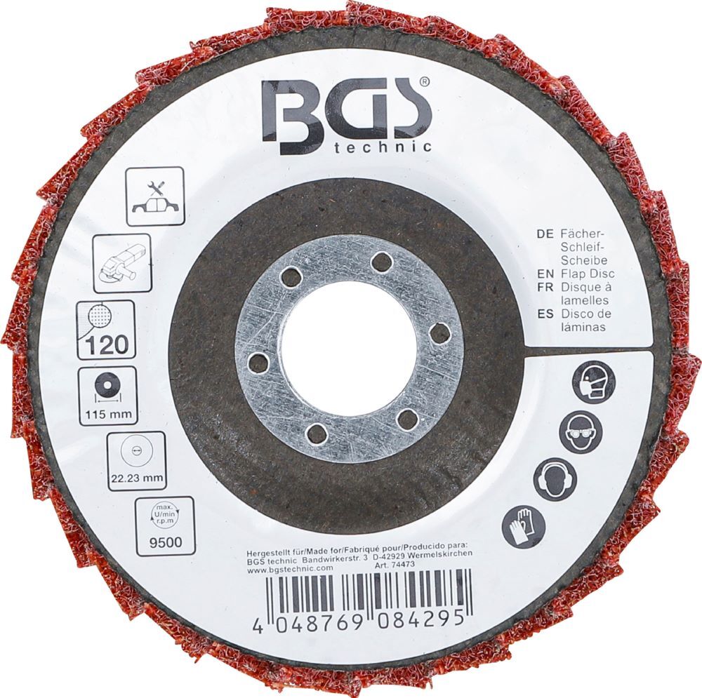 Produktbild Fächer Schleif Scheibe Vlies Durchmesser 115 mm Körnung 120 bild 4