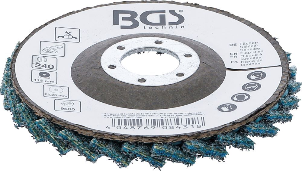 Produktbild Fächer Schleif Scheibe Vlies Durchmesser 115 mm Körnung 240 bild 3