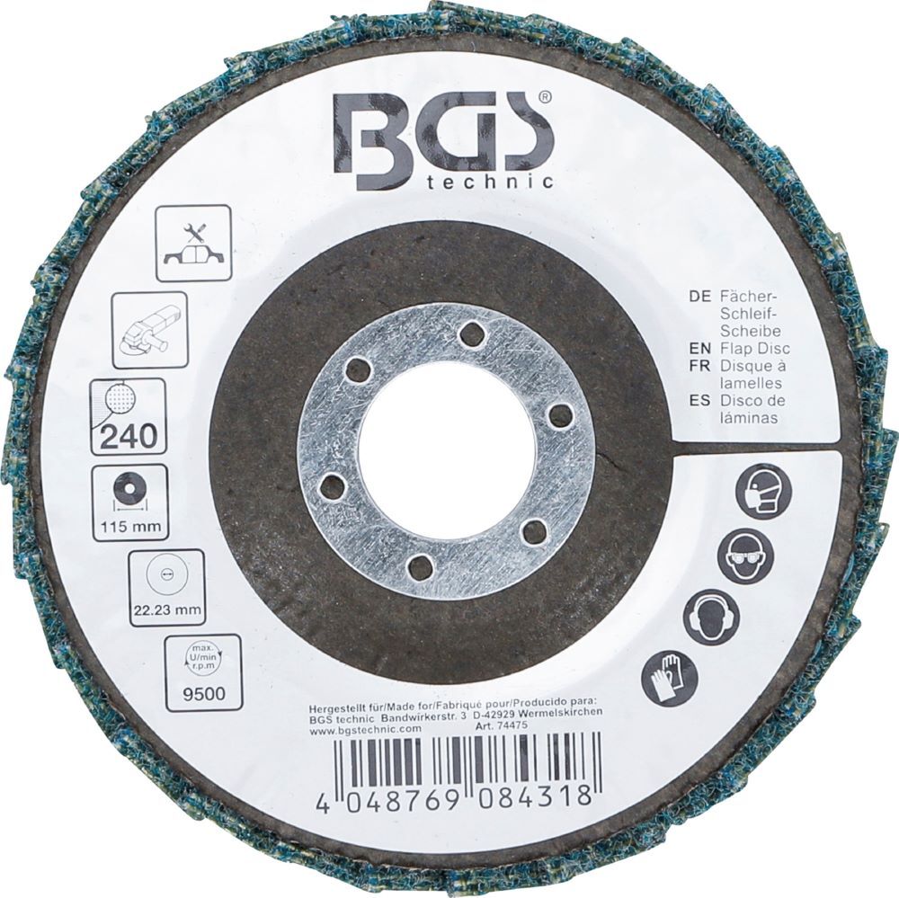 Produktbild Fächer Schleif Scheibe Vlies Durchmesser 115 mm Körnung 240 bild 4