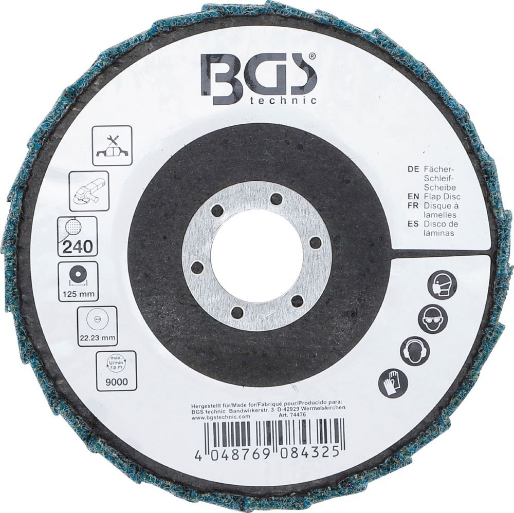 Produktbild Fächer Schleif Scheibe Vlies Durchmesser 125 mm Körnung 240 bild 4