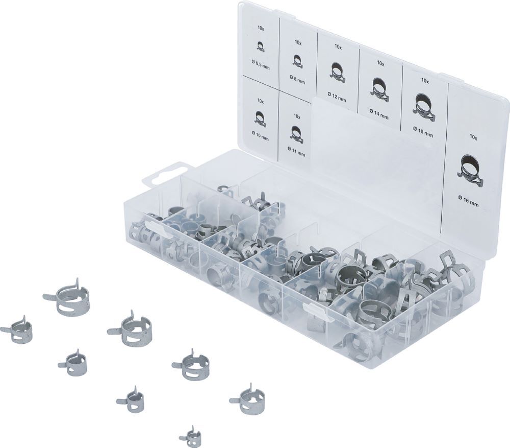 Produktbild BGS Federband Schlauchschellen Sortiment 80 teilig