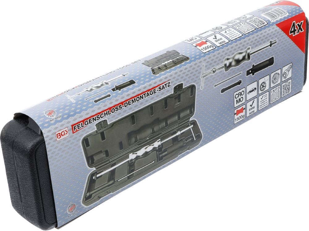 Produktbild Felgenschloss Demontage Satz für BMW, MINI 4 teilig bild 6